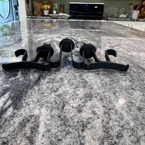 Art Deco Holt Howard  Undulating Candelabra Wrought Iron Wavy French - Picture 5 of 10